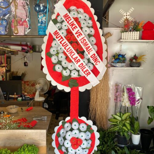 ANKARA YAPAY ÇİFT KATLİ ÇELENK SİPARİŞİ